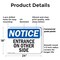 Signmission Entrance On Other Side OSHA Notice Sign, Plastic, 24in W x 18in L, 2PK OS-2PACK-NS-P-1824-L-12104 - alternate 6